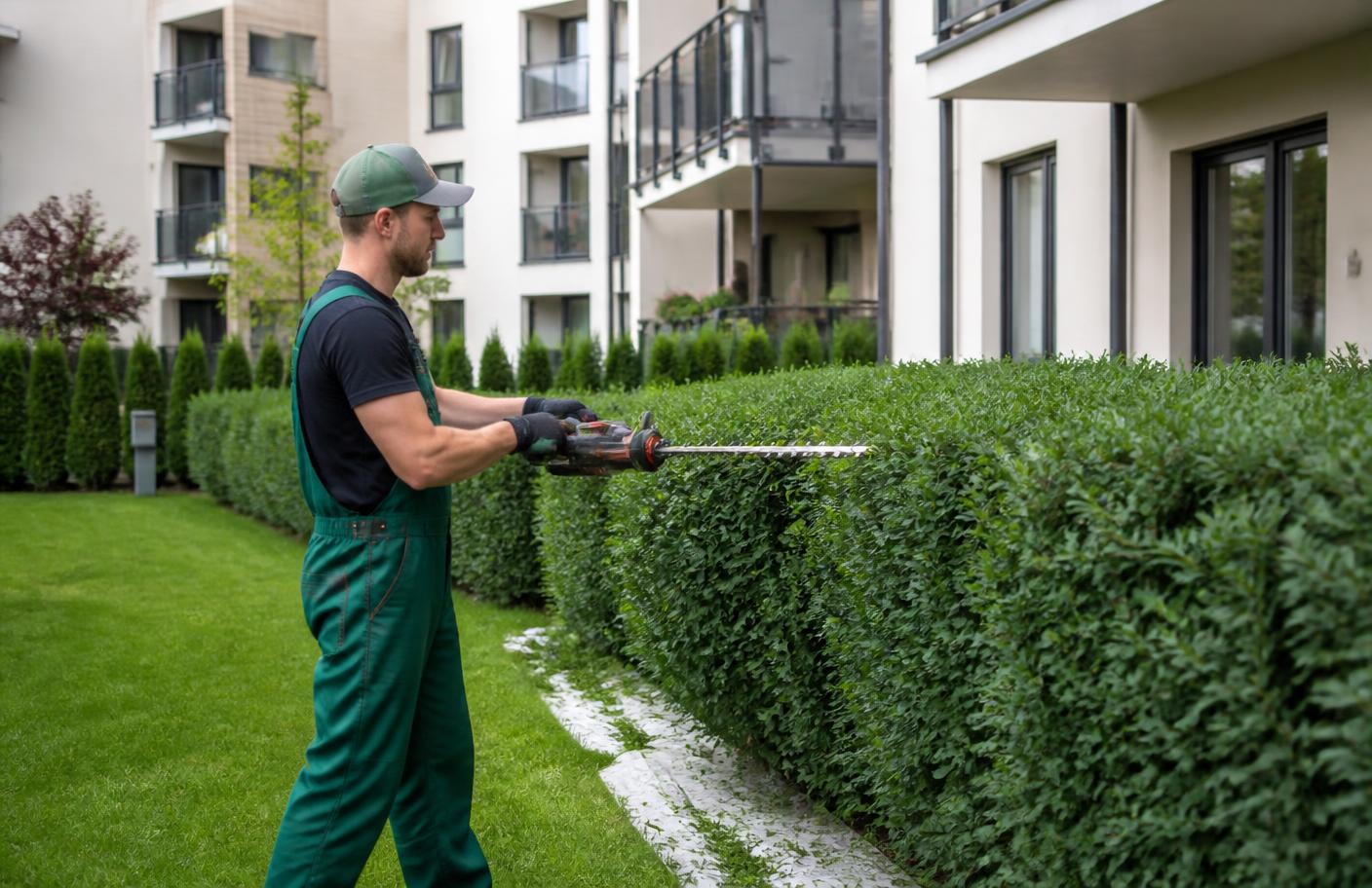 Professionelle Pflege einer Grünanlage